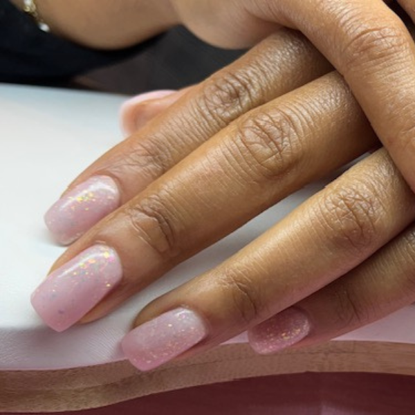 Remplissage gel pailleté de chez Elyamaje